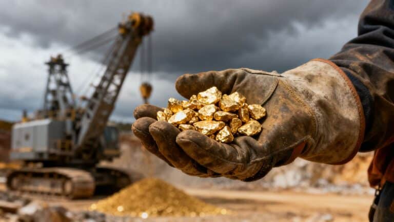 Production minière et cours de l'or inflation
