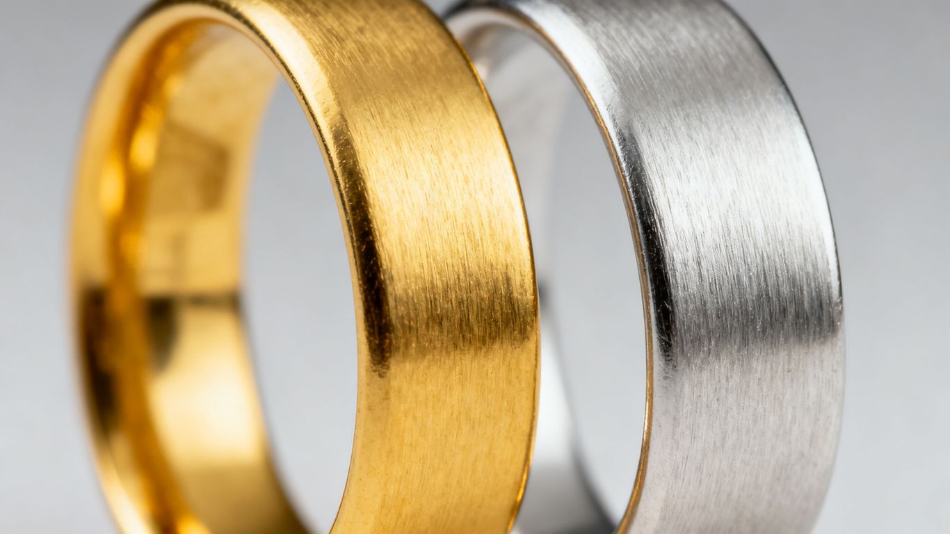 Quelle différence entre l'or blanc et l'or jaune