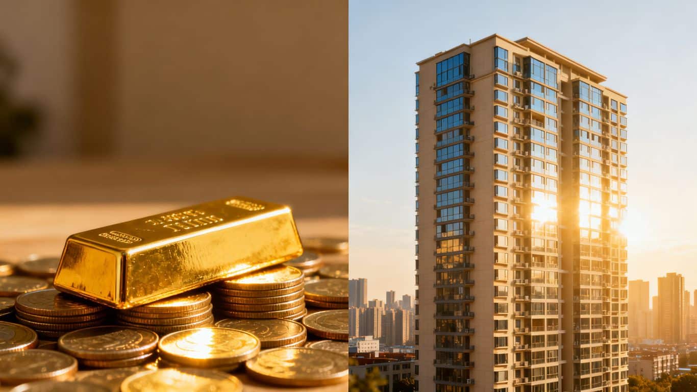 Investir dans l'or ou l'immobilier inflation
