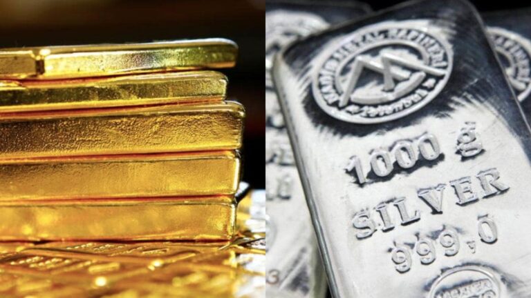Lingot d’or et lingot d’argent