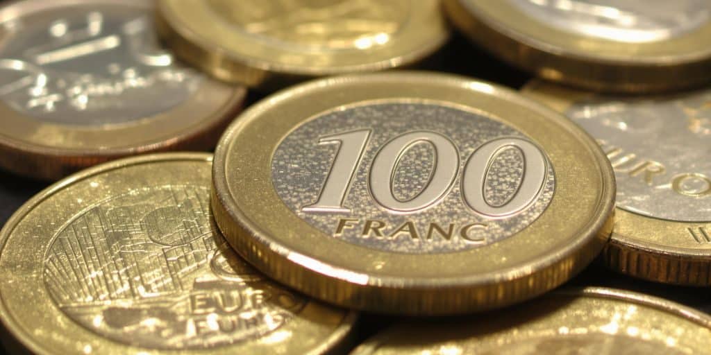 Pièce de 100 francs argent vs euro
