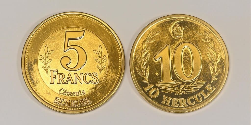 5 francs Semeuse vs 10 francs Hercule