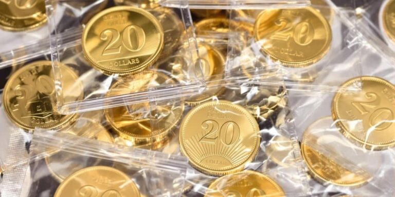 Le 20 dollars or en coffret ou scellé