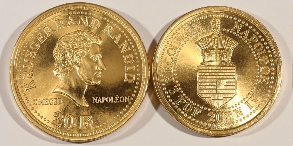 Krugerrand vs Napoléon 20F