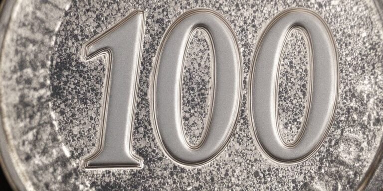 Est déterminée la valeur d’une pièce de 100 francs en argent