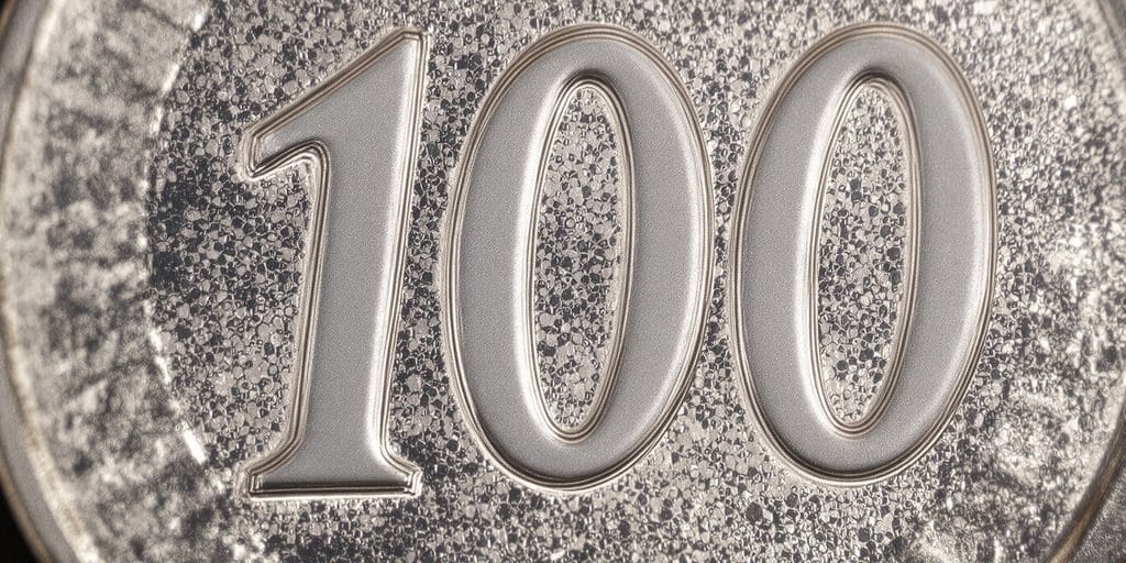 Est déterminée la valeur d’une pièce de 100 francs en argent