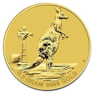 0,5 Grammes Kangourou Australien "Mini Roo" en Or - 0,5 g - Australie