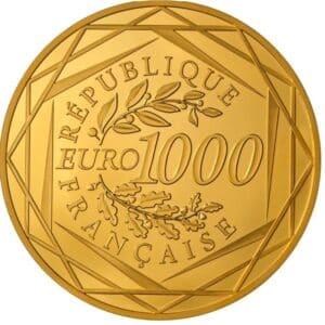 Avers 1 000 euros Hercule légère - - France — pièce en or