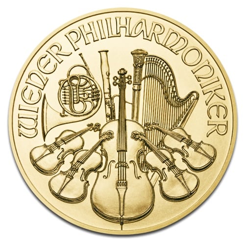 Philharmonique de Vienne en Or - 3,11 g (1/10 Oz) - Autriche Face