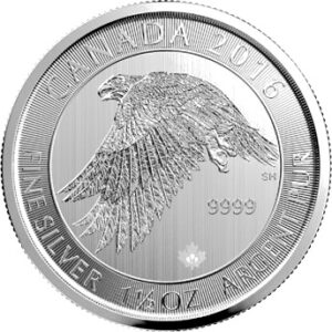 Snow Falcon en Argent - 46,655 g (1.5 Oz) - Canada Face
