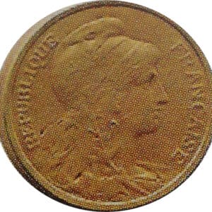 Avers 1 centime Daniel-Dupuis Piéfort bronze doré, sans le mot essai sur flan mat - 1898 - France — pièce en or