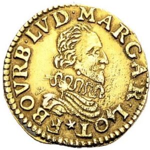 Avers 1 Florin d'Or - Francis and Louise Marguerite - - Principauté de Château-Regnault
 (France - États) — pièce en or
