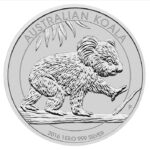 Koala en Argent - 1Kg - Australie Pile