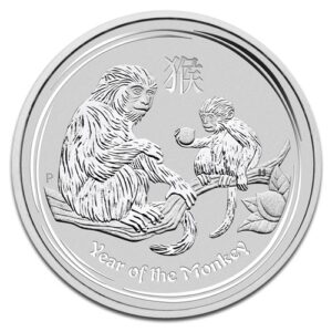 Lunar II Singe en Argent - 31,1 g (1 Oz) - Australie Face