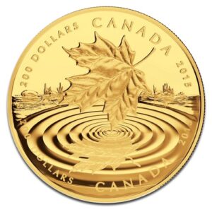 Maple Leaf Reflet en Or - 31,1 g (1 Oz) - Canada Face