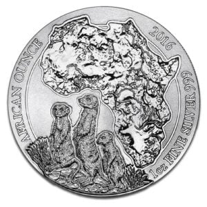 Rwanda Suricate en Argent - 31,1 g (1 Oz) - Rwanda Face