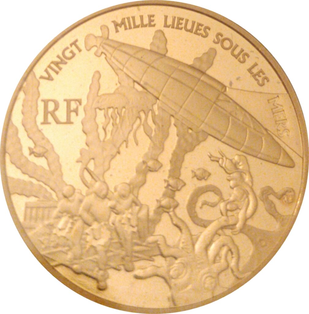 Avers 10 euros 20 000 lieues sous les mers - - France — pièce en or