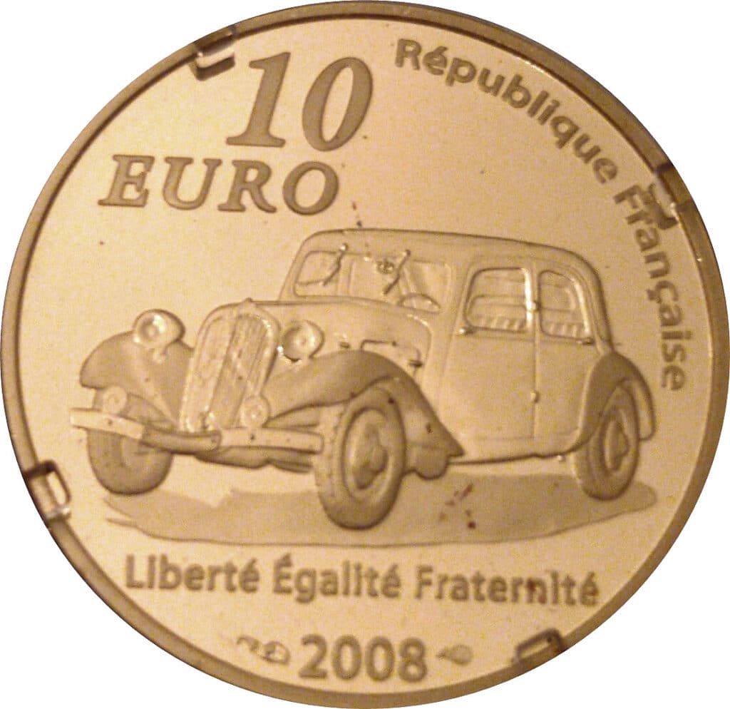 Avers 10 euros André Citroën - - France — pièce en or