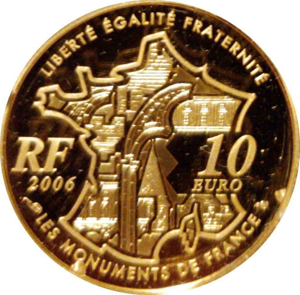 Avers 10 euros Arc de Triomphe - - — pièce en or