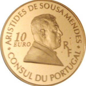 Avers 10 euros Aristides de Sousa Mendes - - France — pièce en or