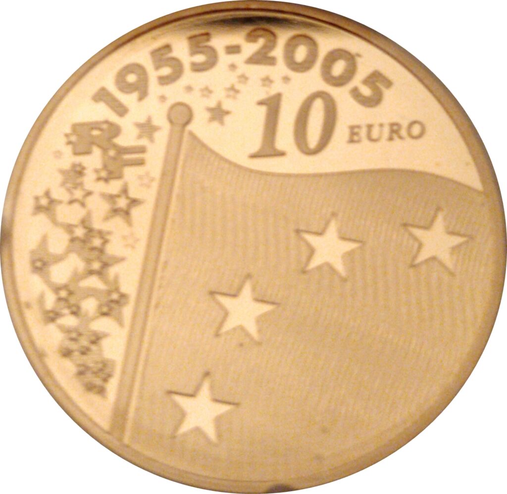 Avers 10 euros Drapeau européen - - France — pièce en or