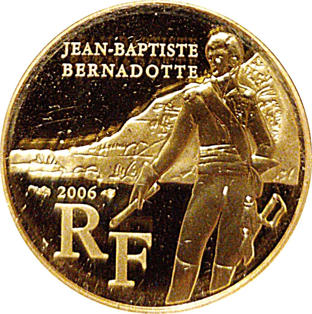 Avers 10 euros Jean-Baptiste Bernadotte - - — pièce en or