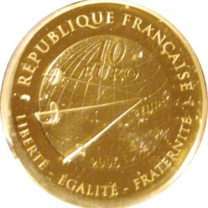Avers 10 euros JO 2008 Escrime - - France — pièce en or