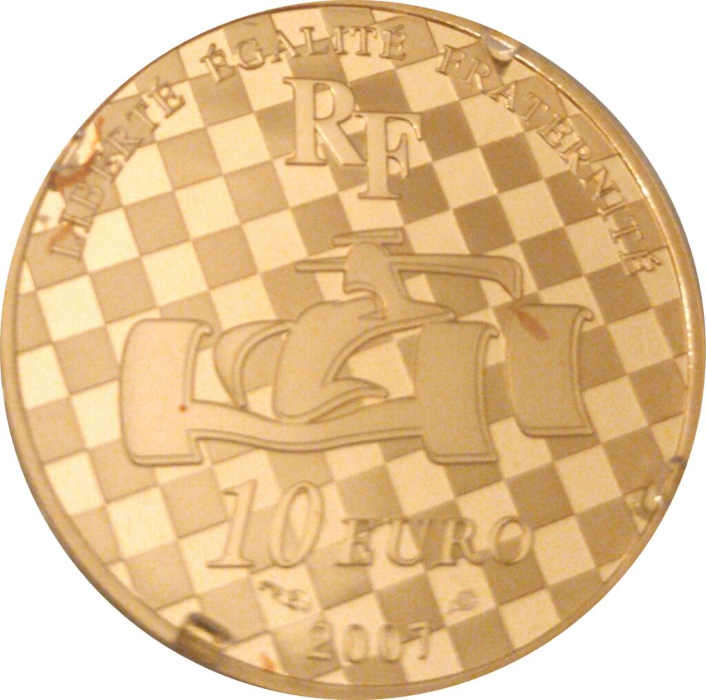 Avers 10 euros Renault F1 année 2007 - - France — pièce en or