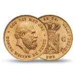 10 Florins Néerlandais - Avers - Revers Willem III - 6,06 g - Pays-Bas Pile