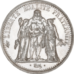Avers de la pièce de 10 francs Hercule en argent