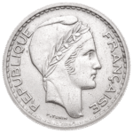 Avers de la pièce de 10 francs Turin en argent
