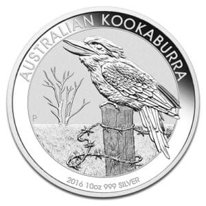 Kookaburra en Argent - 311 g (10 Oz) - Australie Face