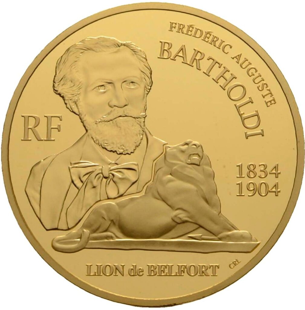 Avers 100 euros Auguste Bartholdi - - France — pièce en or