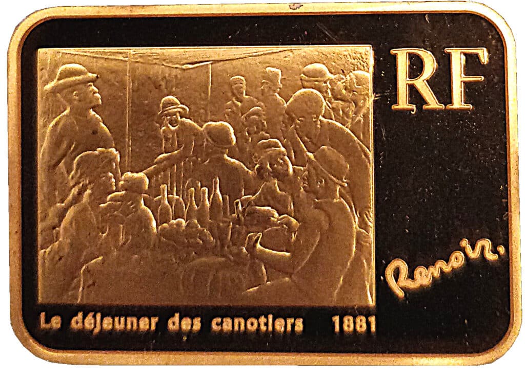 Avers 100 euros Auguste Renoir - - France — pièce en or