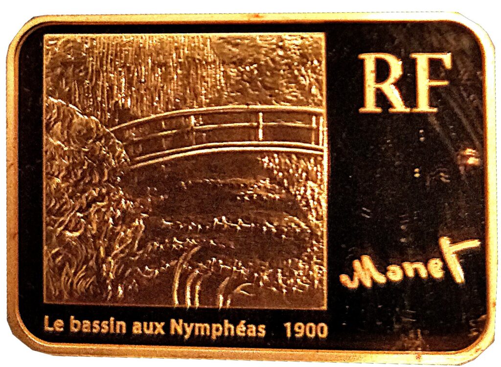 Avers 100 euros Claude Monet - - France — pièce en or