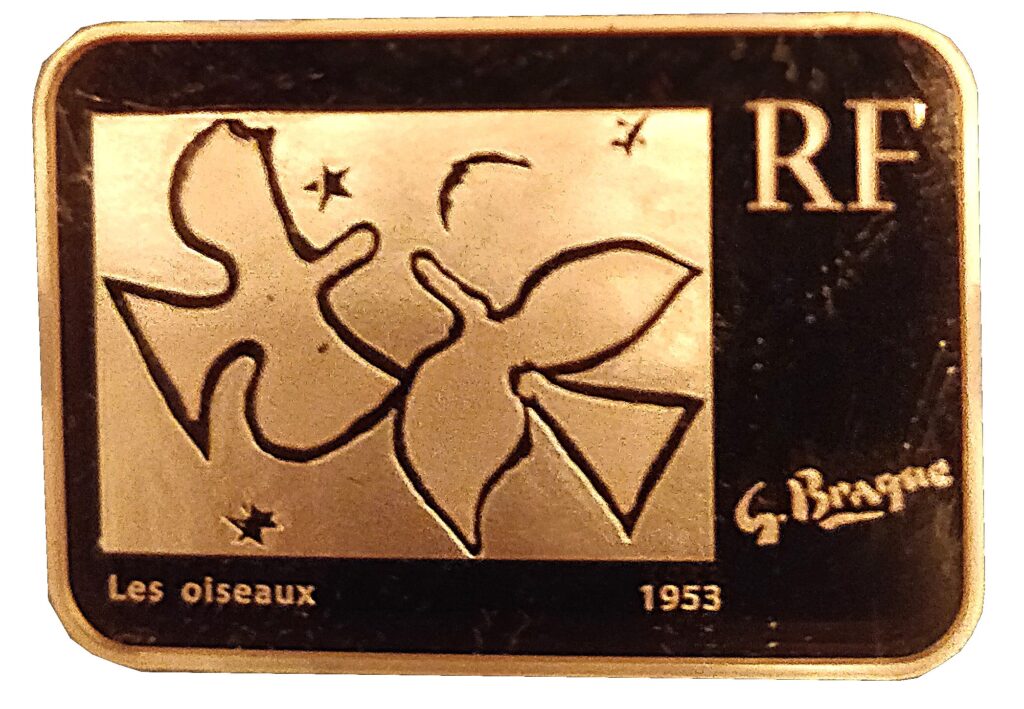 Avers 100 euros Georges Braque - - France — pièce en or