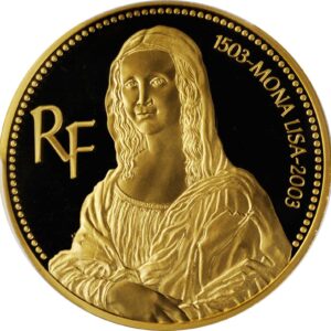 Avers 100 euros Mona Lisa - - France — pièce en or