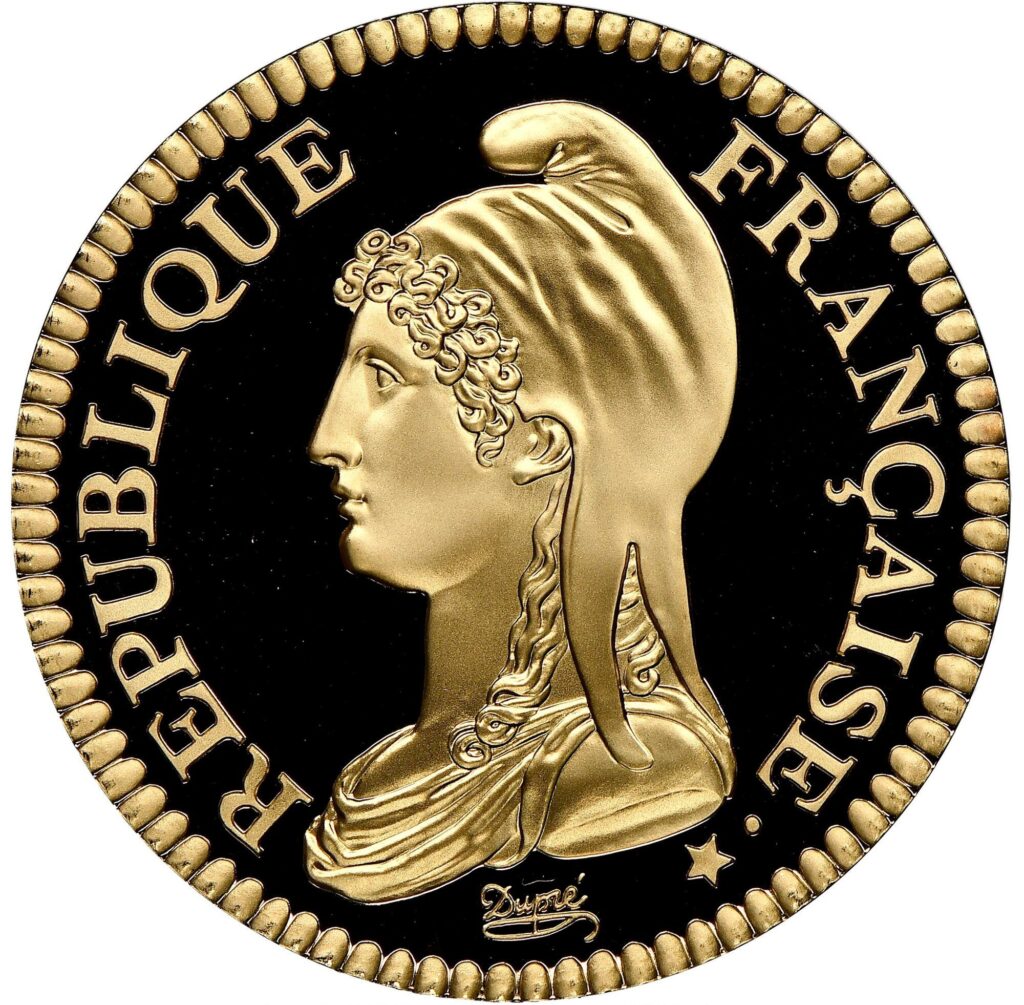 Avers 100 Francs Dupre Style Bust - - France — pièce en or