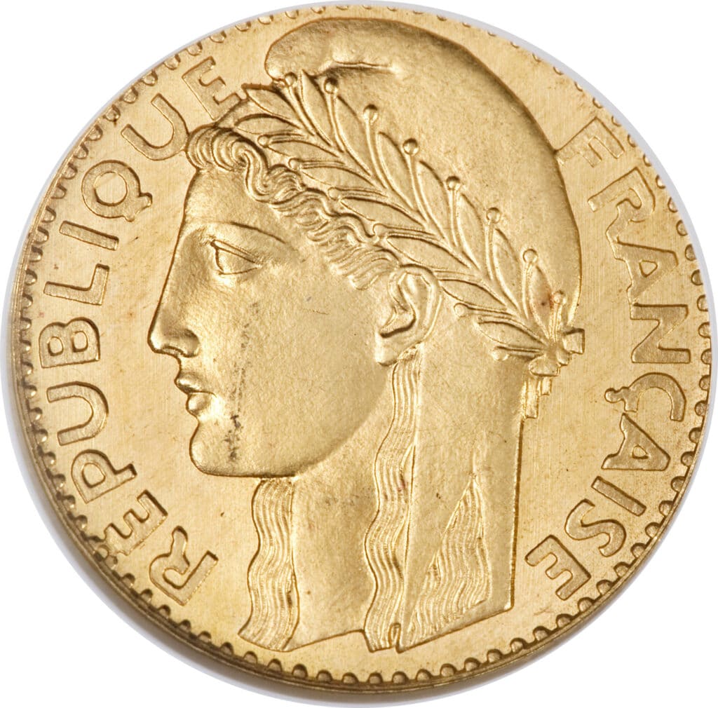 Avers 100 francs Essai de Henri Dropsy - - France — pièce en or
