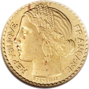 Avers 100 francs Essai de Ovide Yencesse - - France — pièce en or