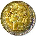 100 francs Essai en cupro-alu doré de Vernon - 1929 - France