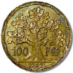 100 francs Essai en cupro-alu doré de Vernon - 1929 - France