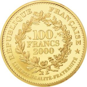 Avers 100 francs Le franc à cheval de Jean II Le Bon - - France — pièce en or