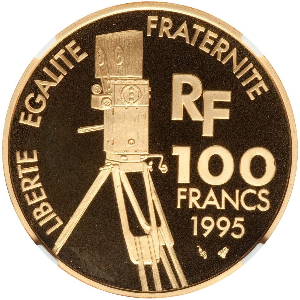 Avers 100 francs Romy Schneider or - - France — pièce en or