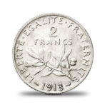 Revers de la pièce : 2 Francs Semeuse - Argent - 1898 à 1920