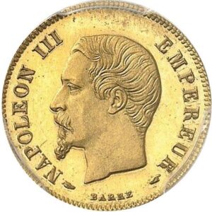 Avers 20 centimes - Napoleon III Essai - 1854 - France — pièce en or