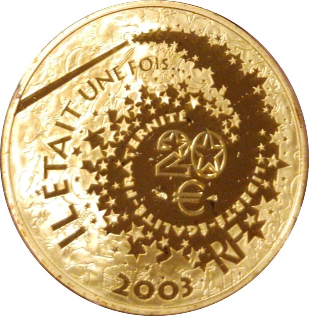 Avers 20 euros Alice au pays des merveilles - - France — pièce en or