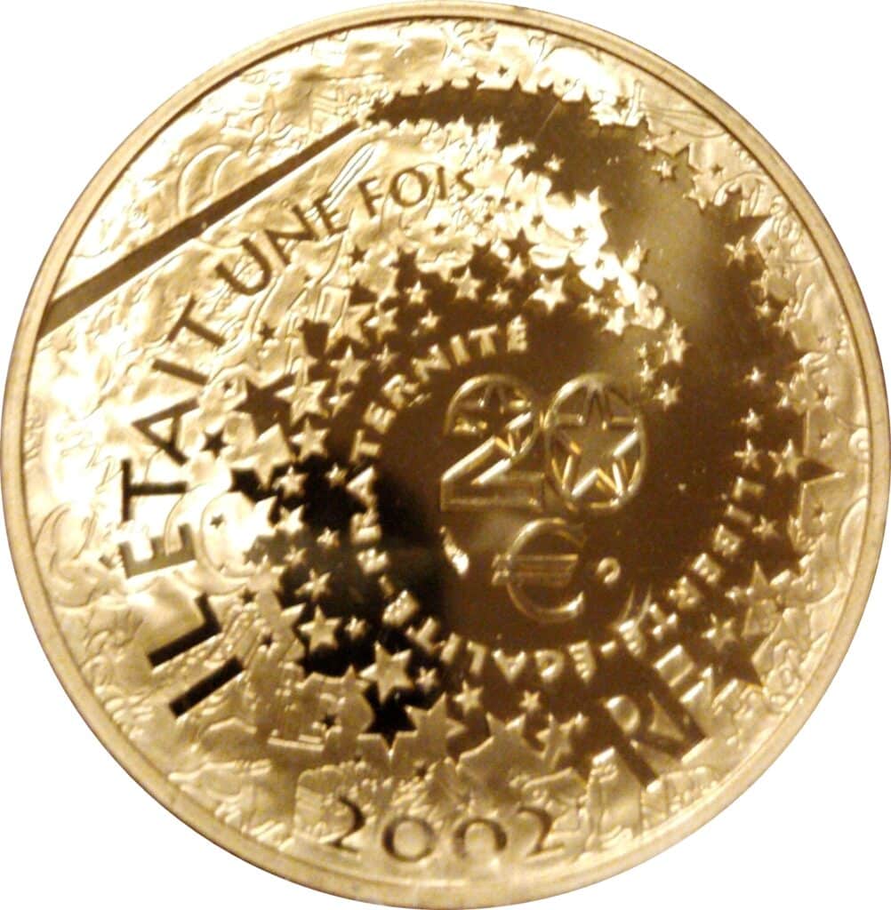 Avers 20 euros Cendrillon - - France — pièce en or