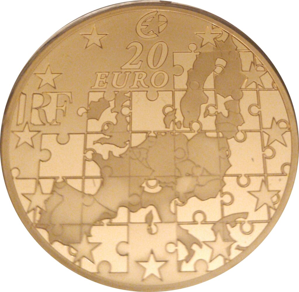 Avers 20 euros Élargissement de l'UE - - France — pièce en or