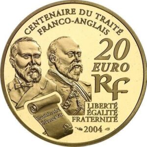 Avers 20 euros Entente cordiale - - — pièce en or